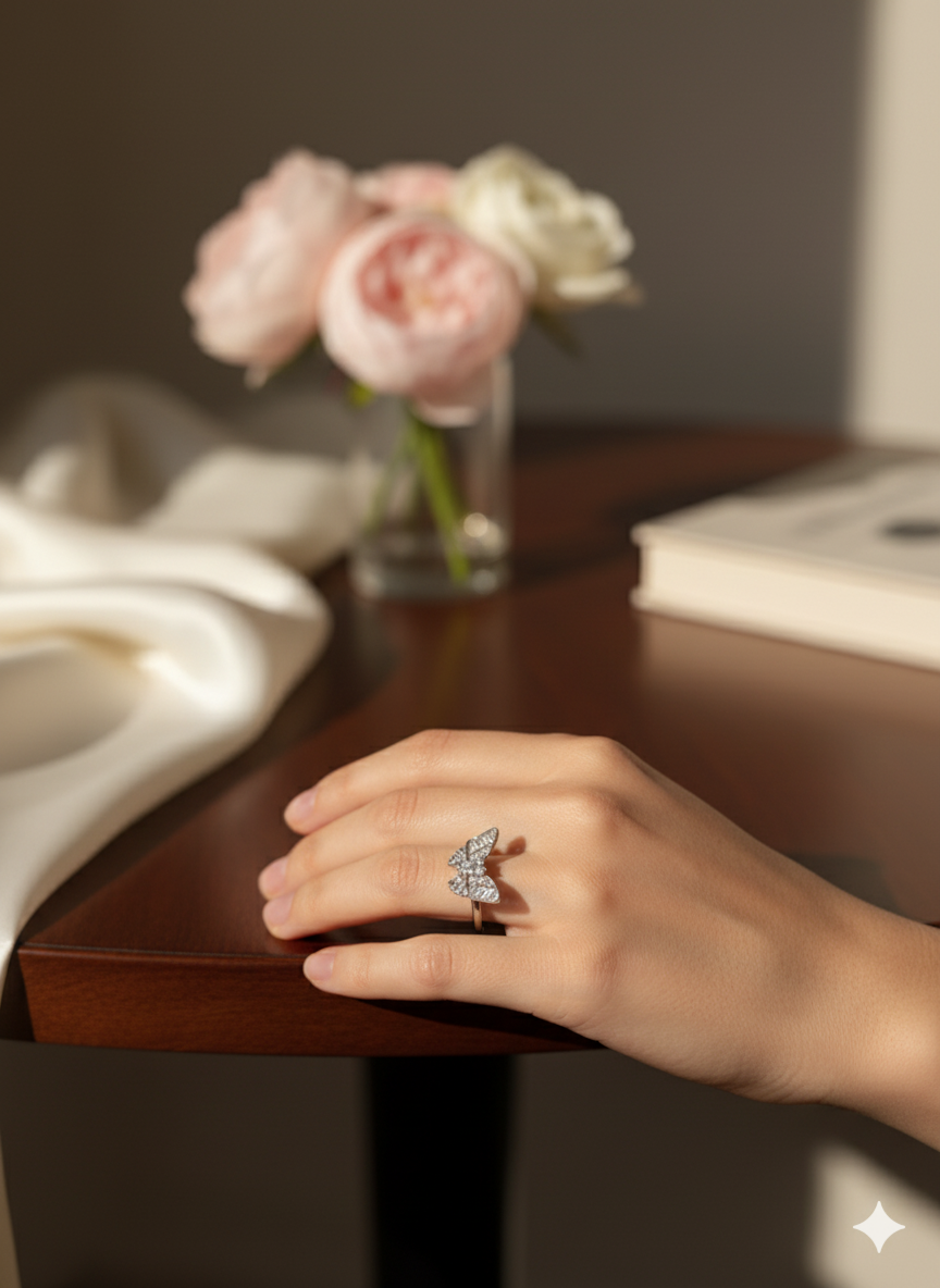 925 SILVER RING FOR GIRLS